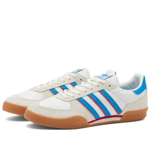 Adidas Squash Indoor Shoe in Core White, Bright Blue & Gum