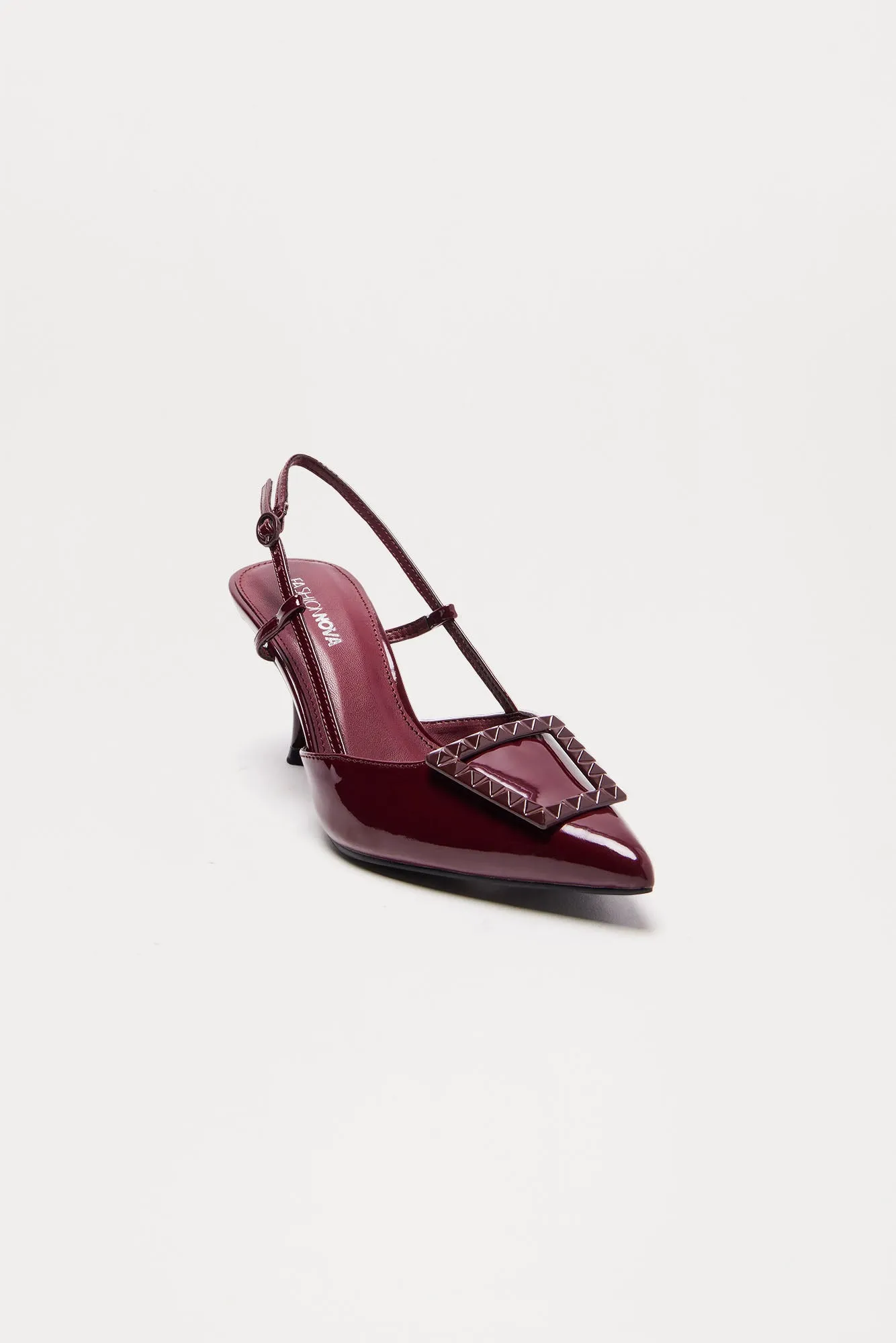 Beck Slingback Pumps - Burgundy