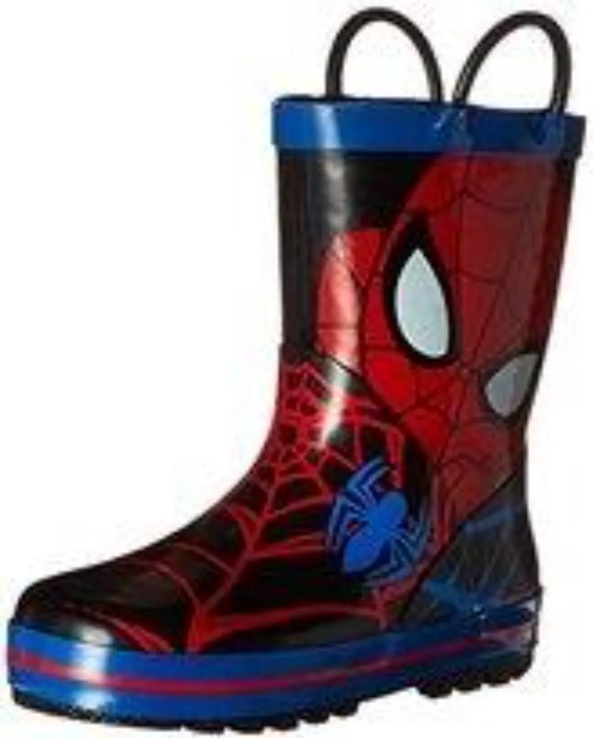 Boys Spiderman Face Rubber Boots