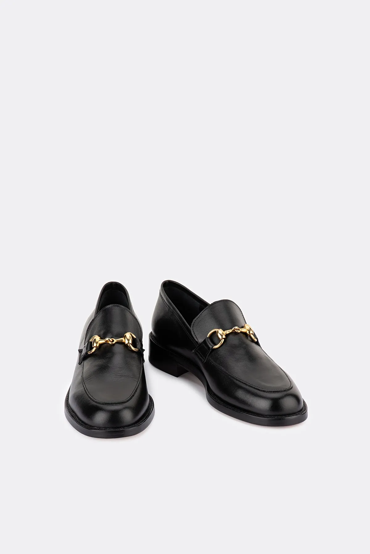 Brighton gold trim loafer