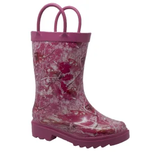 Children's Camo Rubber Boot Pink - CI-4006