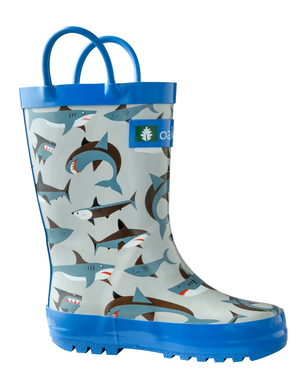 CHILDREN’S RUBBER RAIN BOOTS, SHARK FRENZY