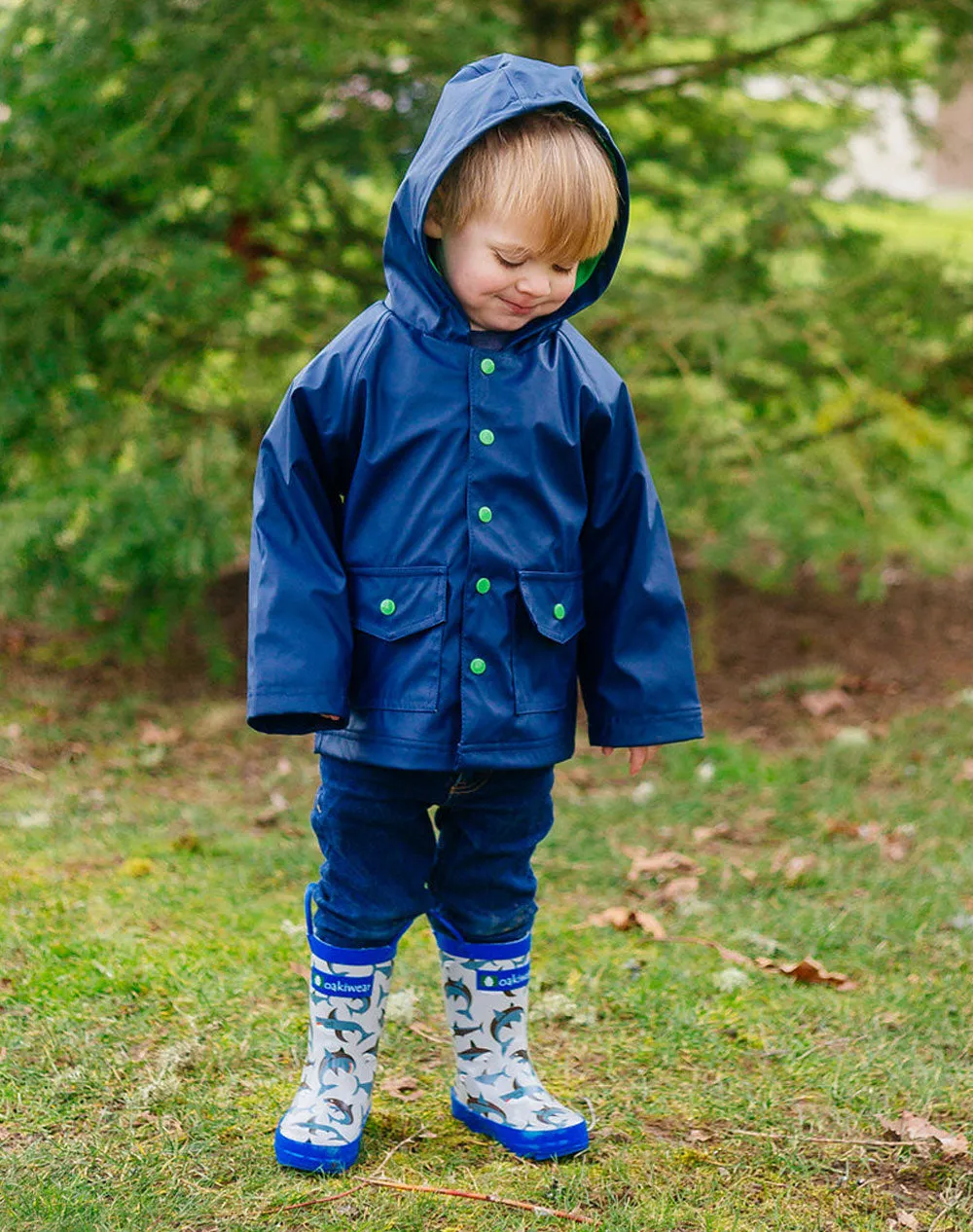 CHILDREN’S RUBBER RAIN BOOTS, SHARK FRENZY