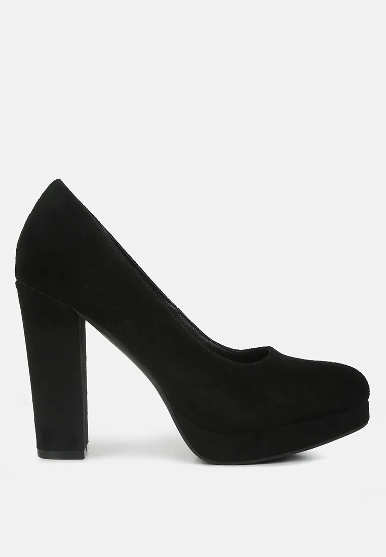 Delia Seude Block Heel Pumps