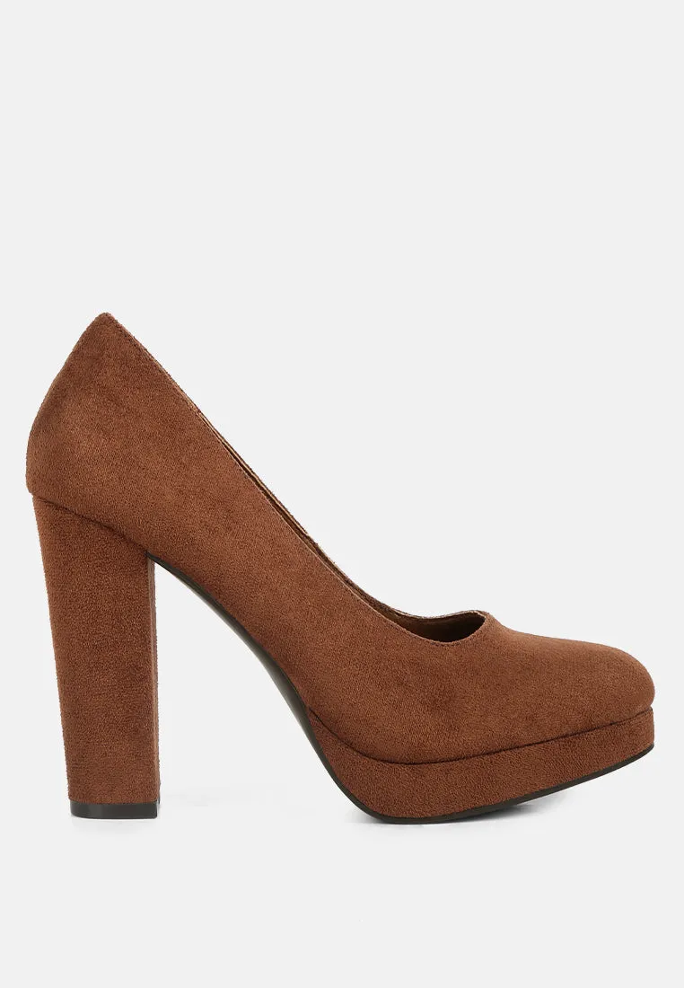 Delia Seude Block Heel Pumps