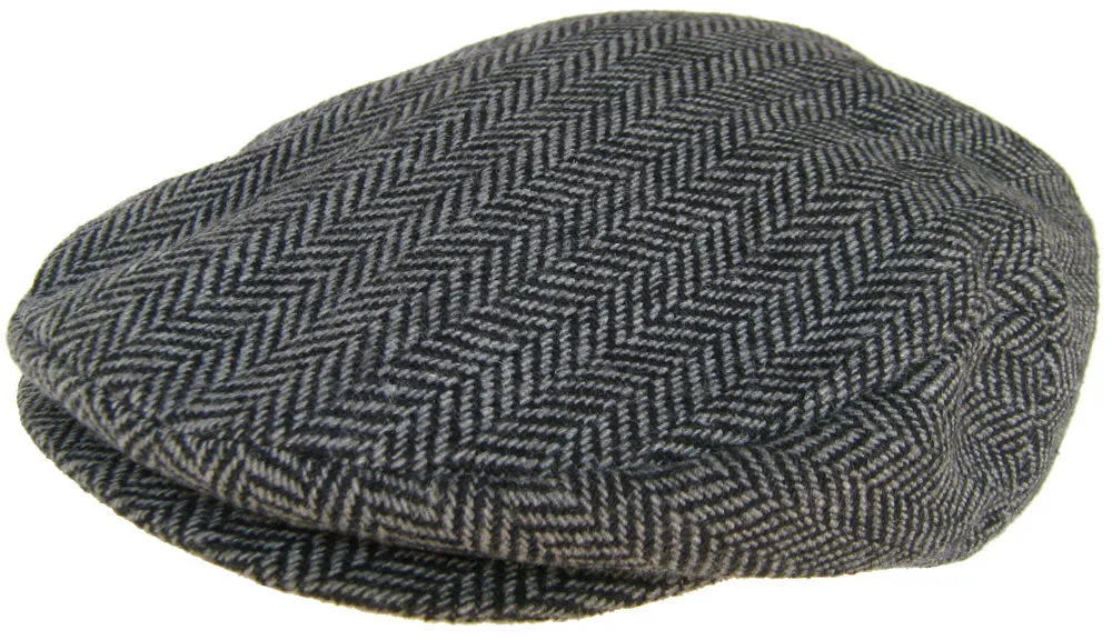 DPC Wool Blend Herringbone Winter Ivy Newsboy Scally Cap Flat Hat