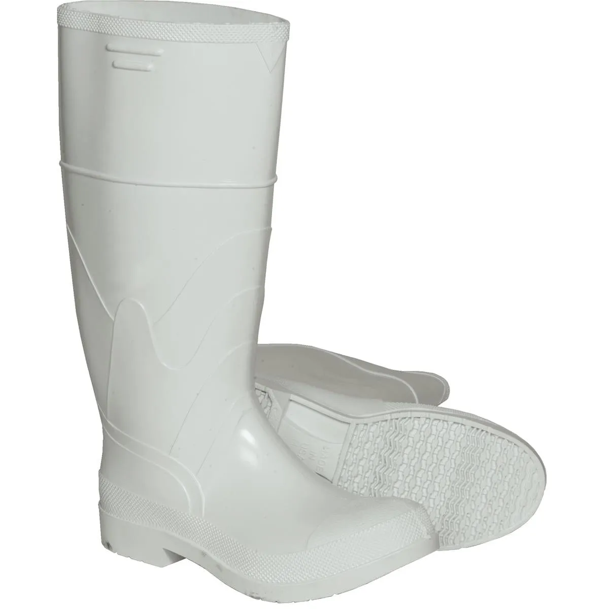 Dunlop White PVC Boots, 16"H, Steel Toe