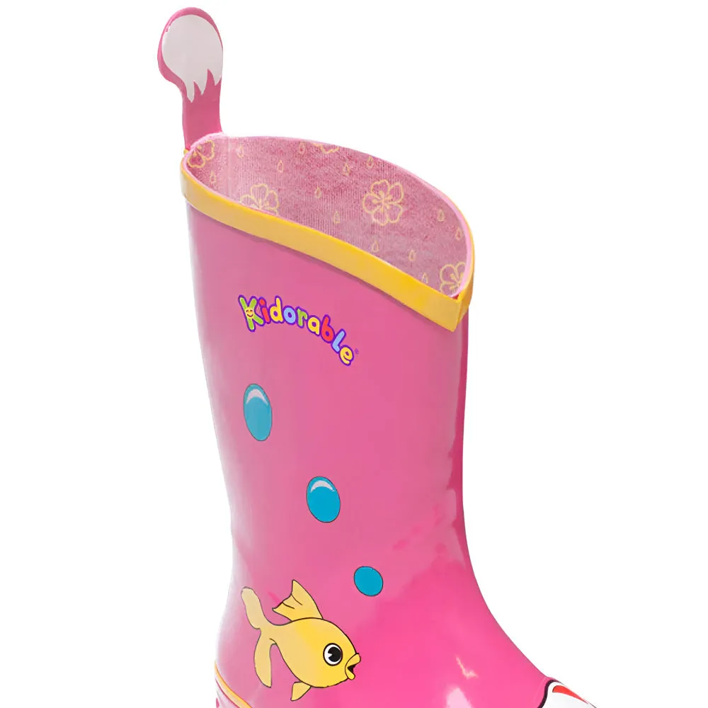 Kidorable Lucky Cat Rain Boots