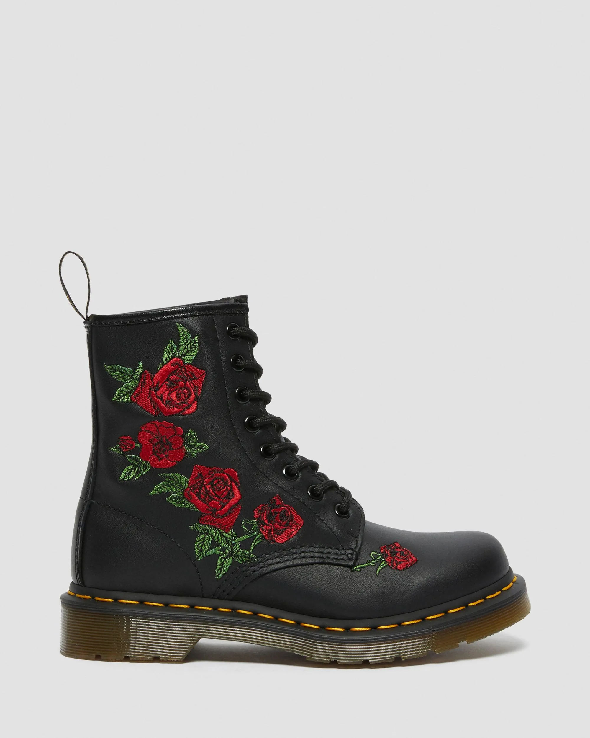 Leather lace-up boots 1460 Vonda with floral print Dr. Martens