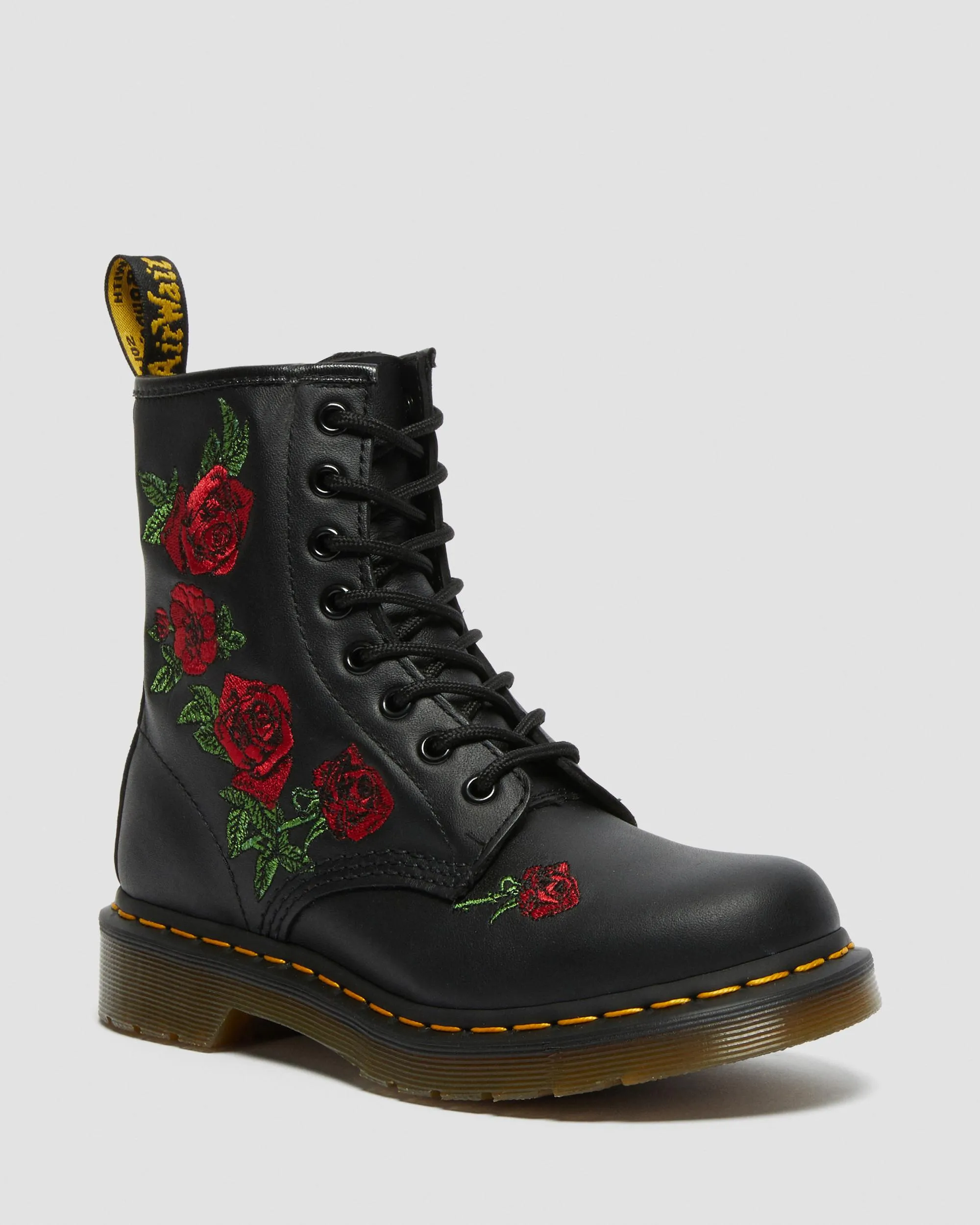 Leather lace-up boots 1460 Vonda with floral print Dr. Martens