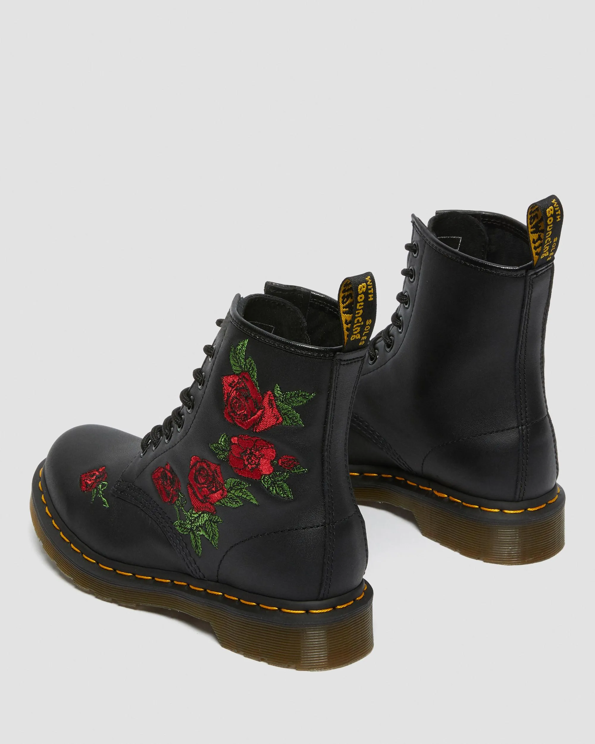 Leather lace-up boots 1460 Vonda with floral print Dr. Martens