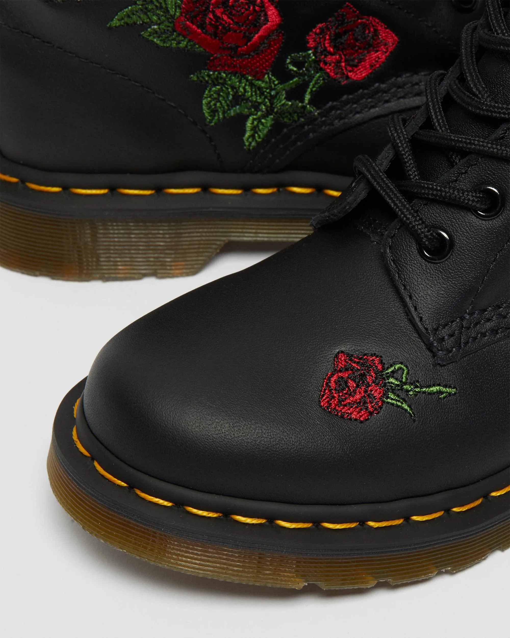 Leather lace-up boots 1460 Vonda with floral print Dr. Martens