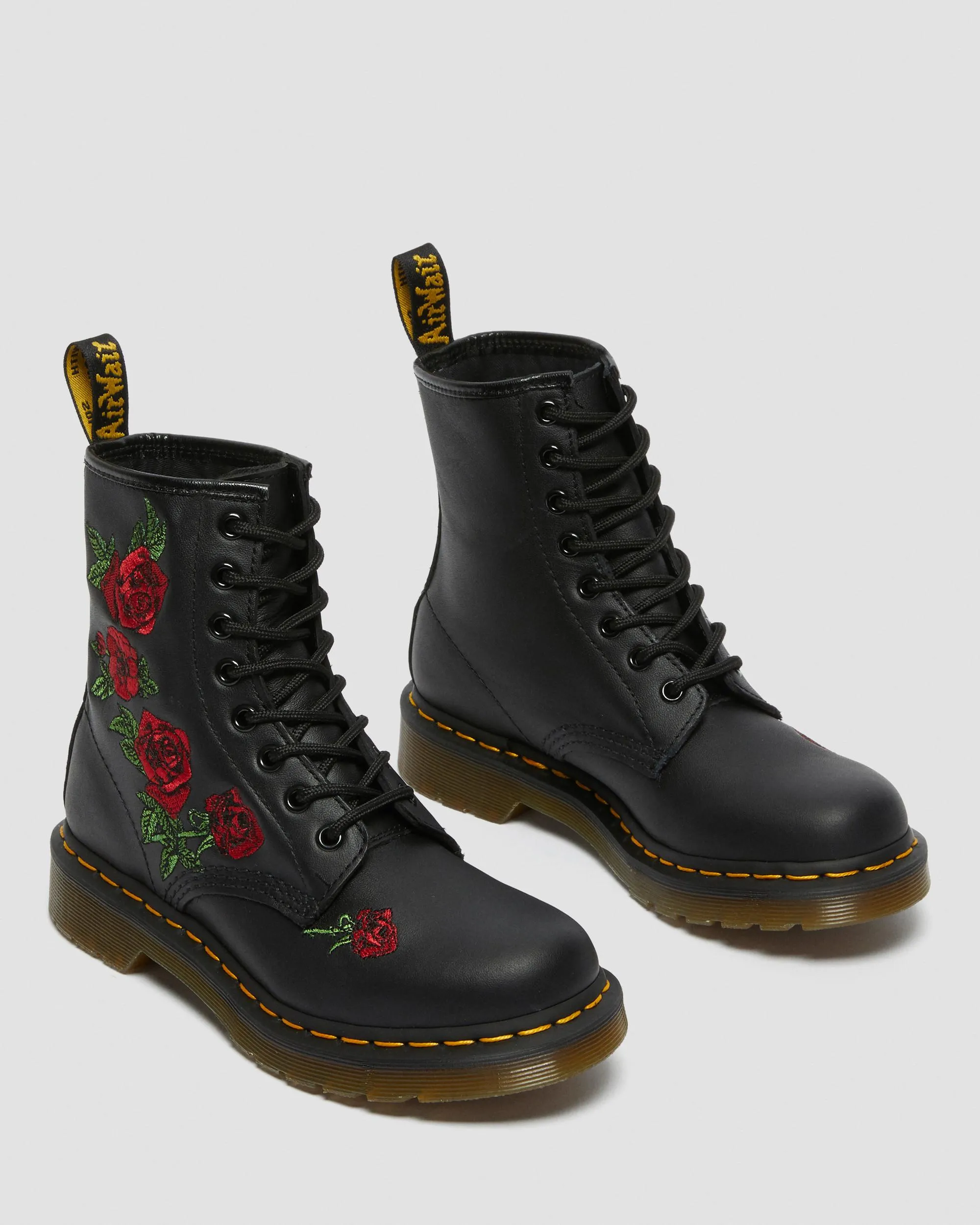 Leather lace-up boots 1460 Vonda with floral print Dr. Martens