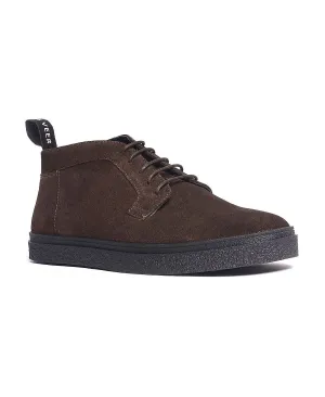 Men's suede lace-up bushwick chukka Anthony Veer boots, dark brown