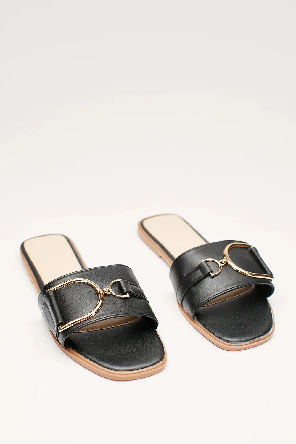 Milly Buckle Slip-On Sandals