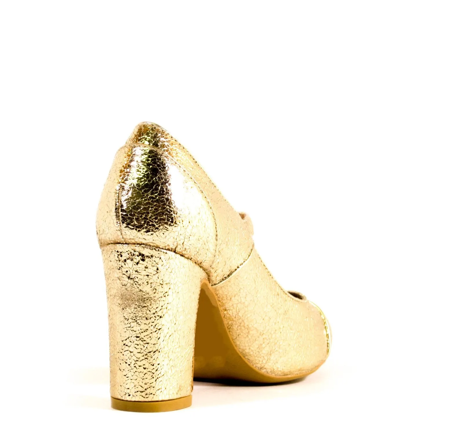 Orlando Gold Mary Jane Heels