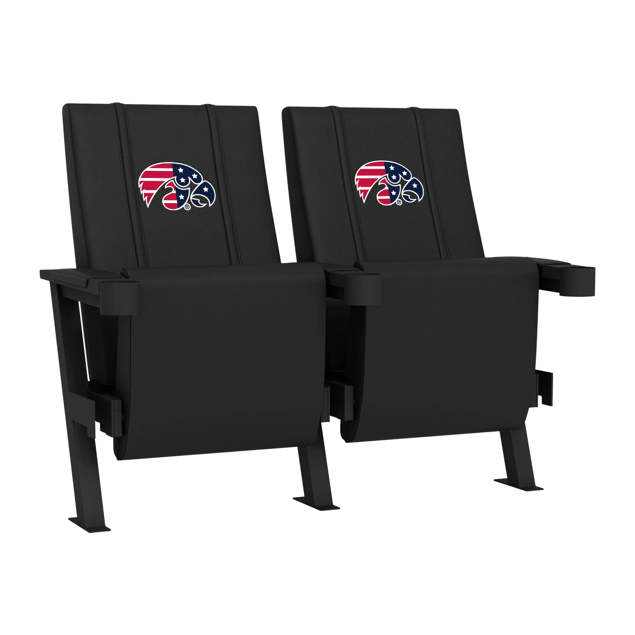 SuiteMax 3.5 VIP Seats with Iowa Hawkeyes Patriotic Primary Logo