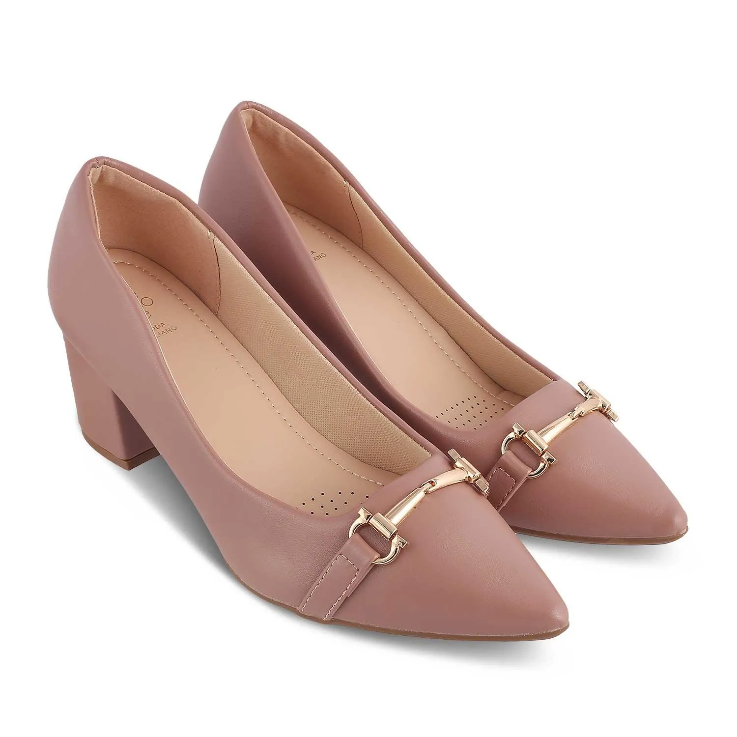 The Amster Pink Women's Dress Pumps Tresmode