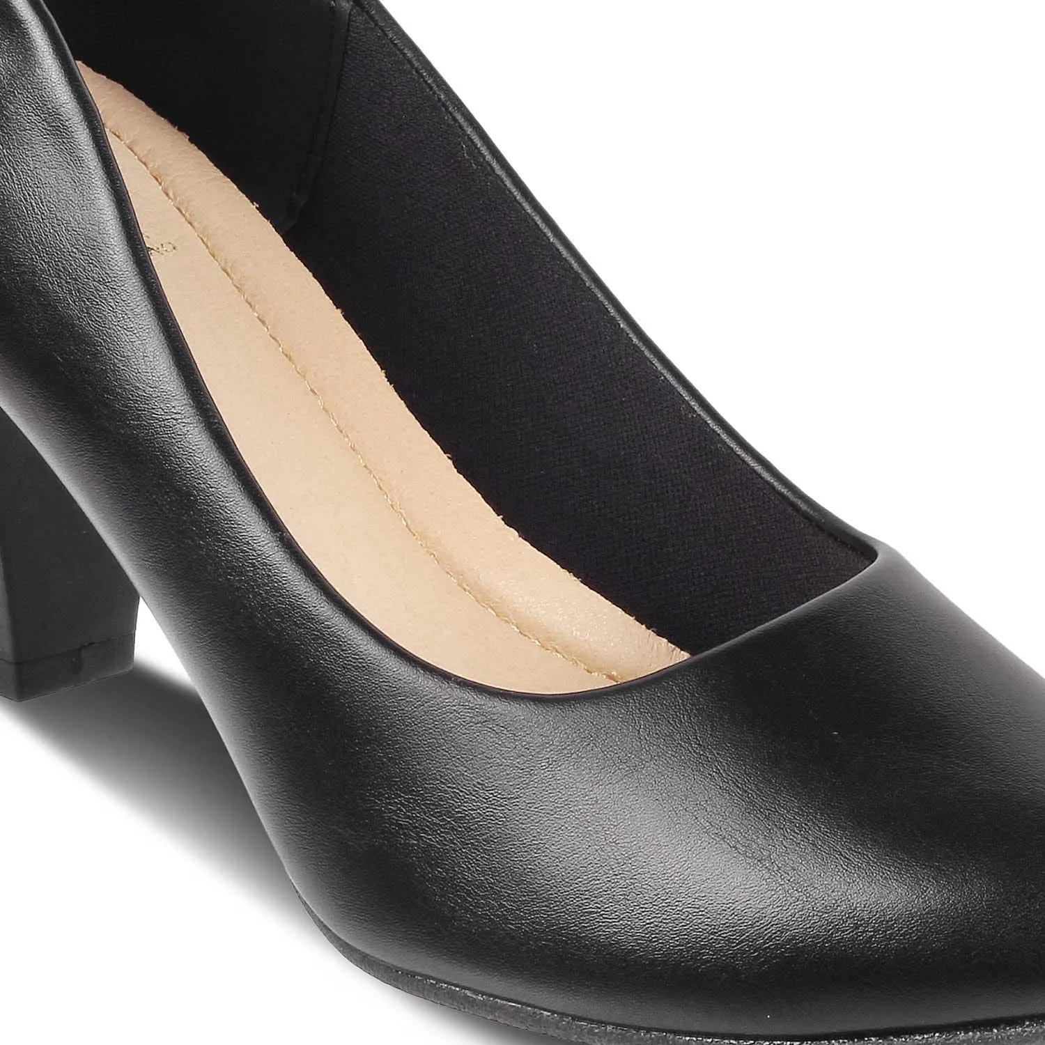 The Bignani-2 Black Women's Dress Heel Pumps Tresmode