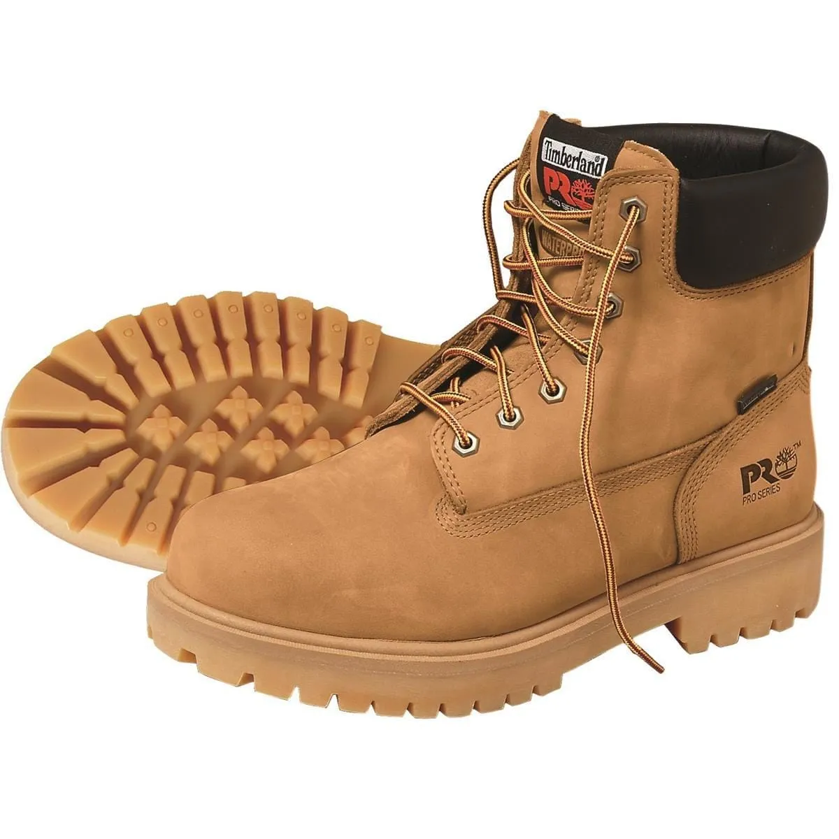 Timberland PRO 6" Plain Toe Wheat Boots