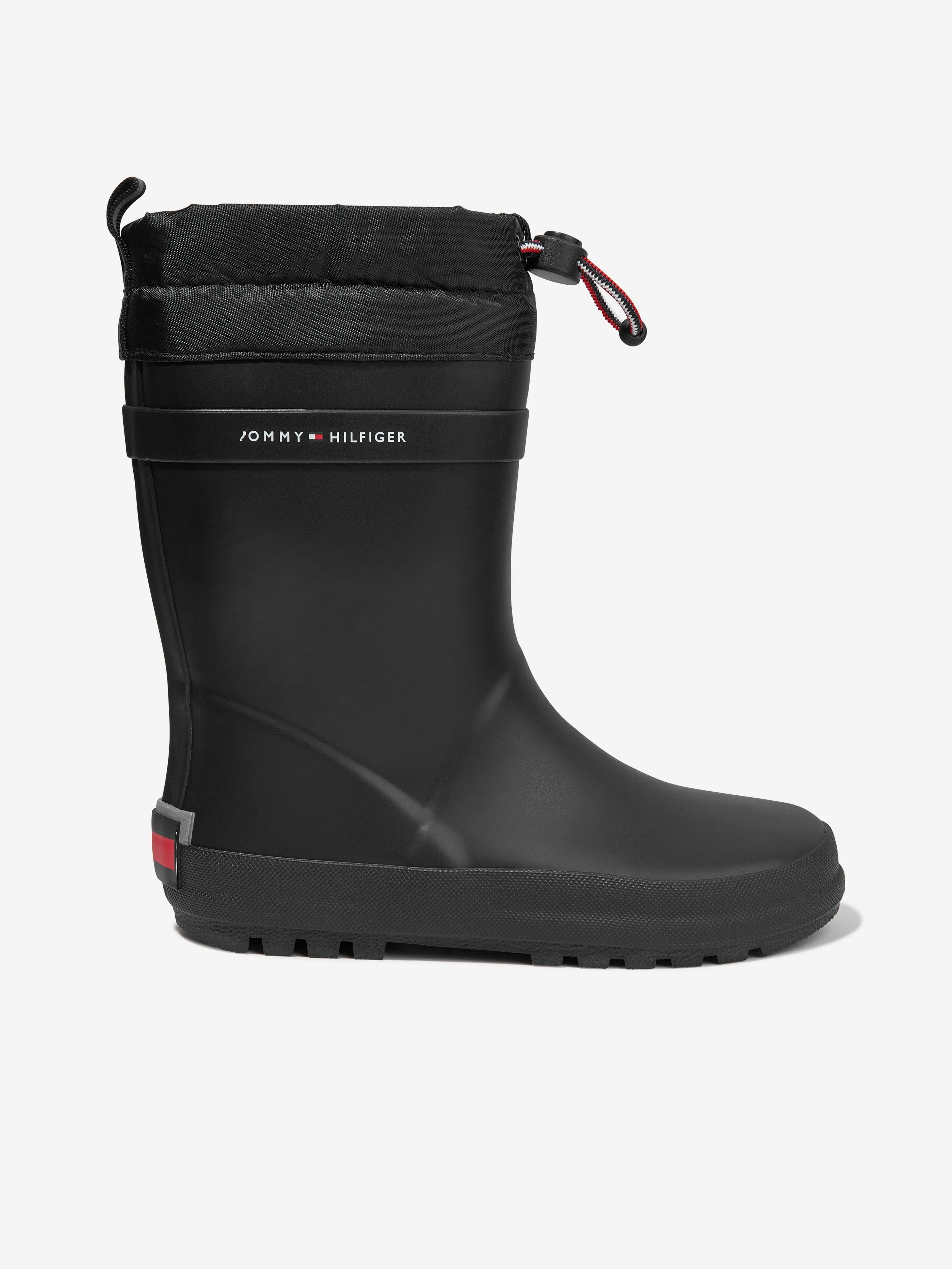 Tommy Hilfiger Kids Rain Boots in Black