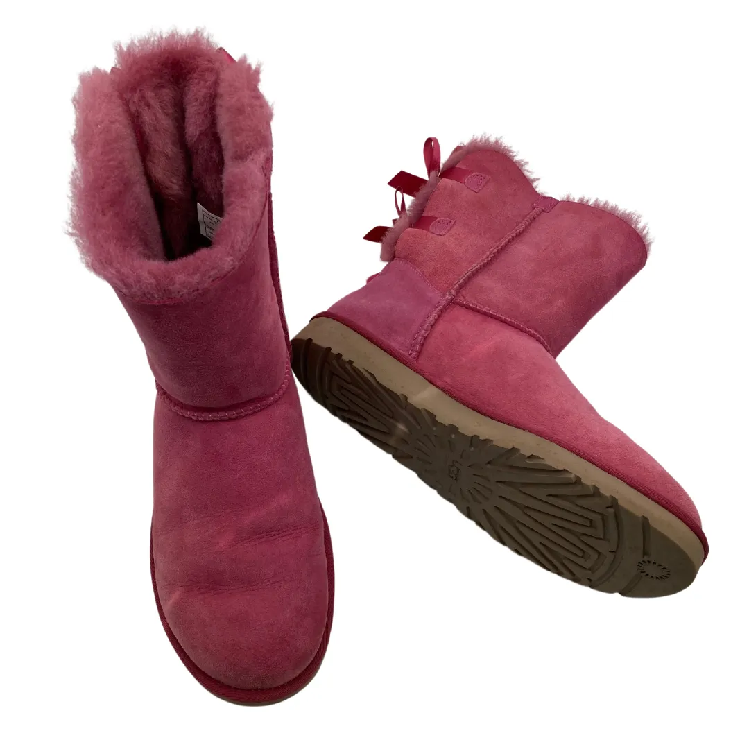 UGG Pink Boots with a Cute Bows