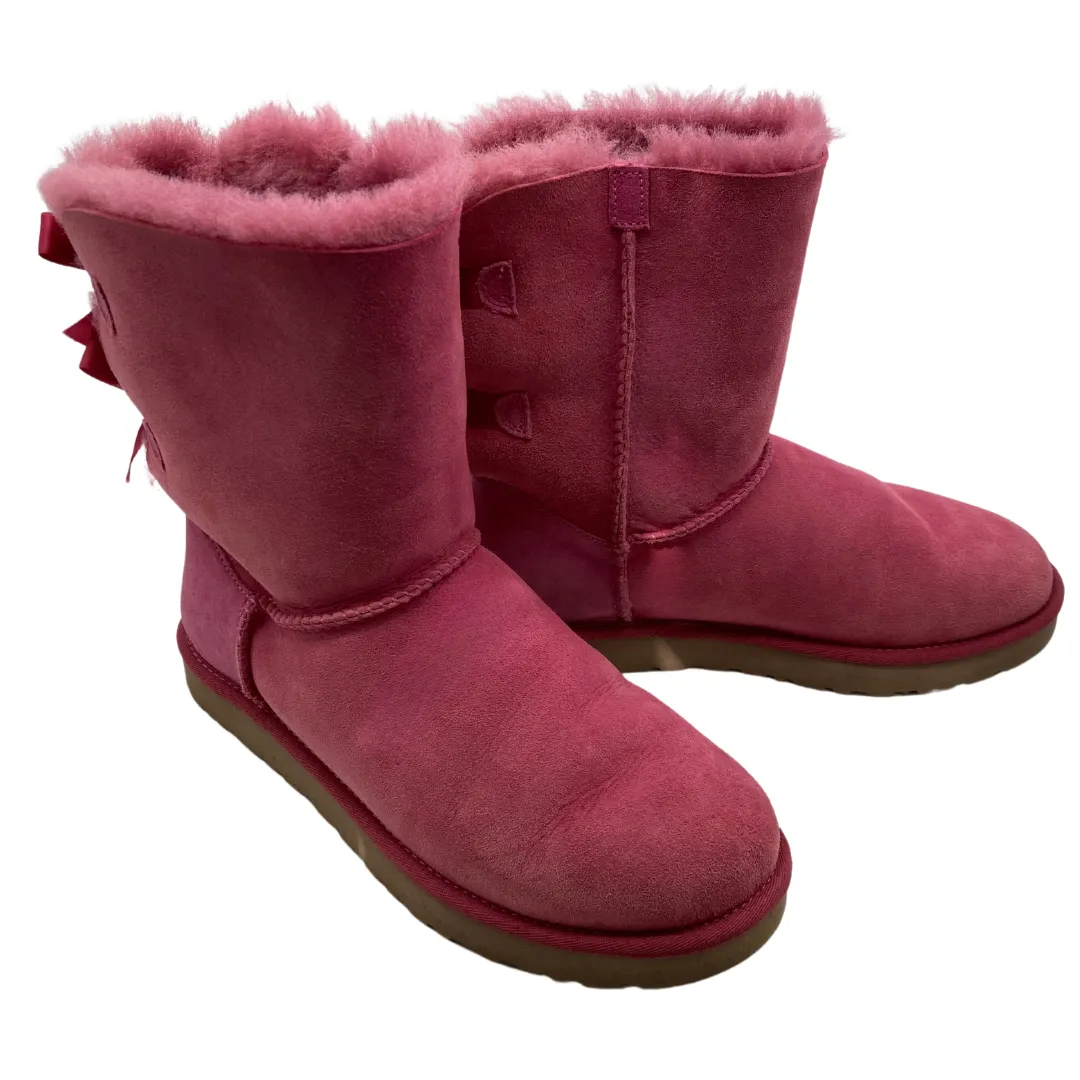 UGG Pink Boots with a Cute Bows