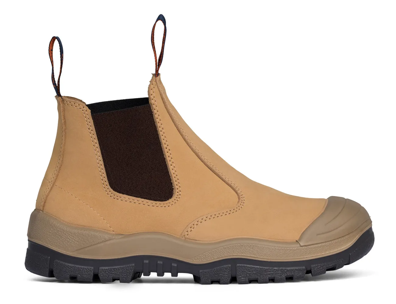 Wheat Elastic Sided Boot w/ Scuff Cap - 440050