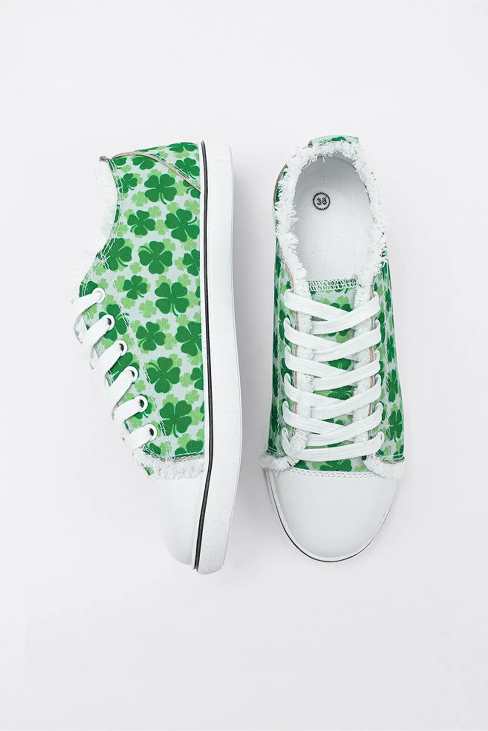 Women’s Canvas Shoes Shamrock Clover Casual Shoes