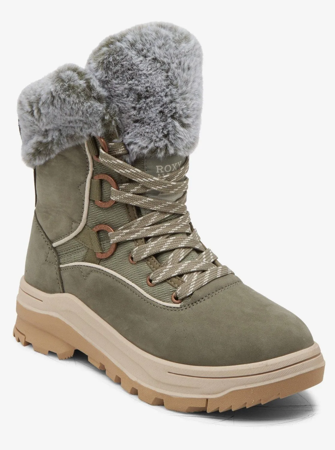 Yuma Lace-Up Boots - Olive